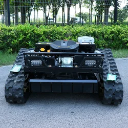 Customized Factory Supply Small Remote Control Crawler Mower Mini Grass Cutter Gasoline Engine Lawn Mower for Sale