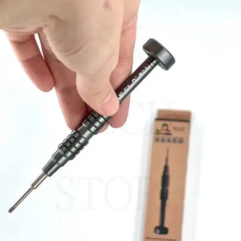 Precision Screwdriver Set SW-618 2D Aluminum Handle S2 Alloy Bits & Anti-Slip Grip for IPhone/Android Phone Camera & Electronic