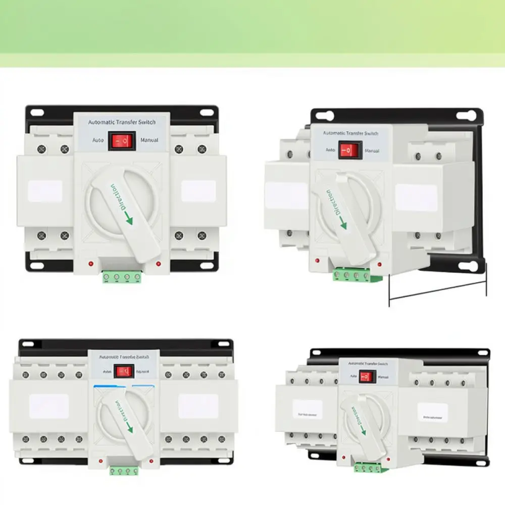 For GCDQCN ATS 4P Automatic Changeover Switch Dual Power Selector 220V 380V Household Industrial Current Transfer Device