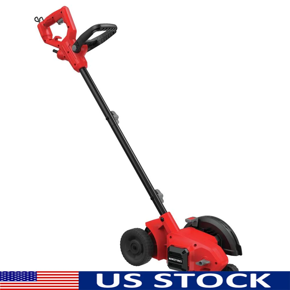 High Torque Electric Lawn Edger Adjustable Handle Precision Cutting Versatrack Storage CMEED400