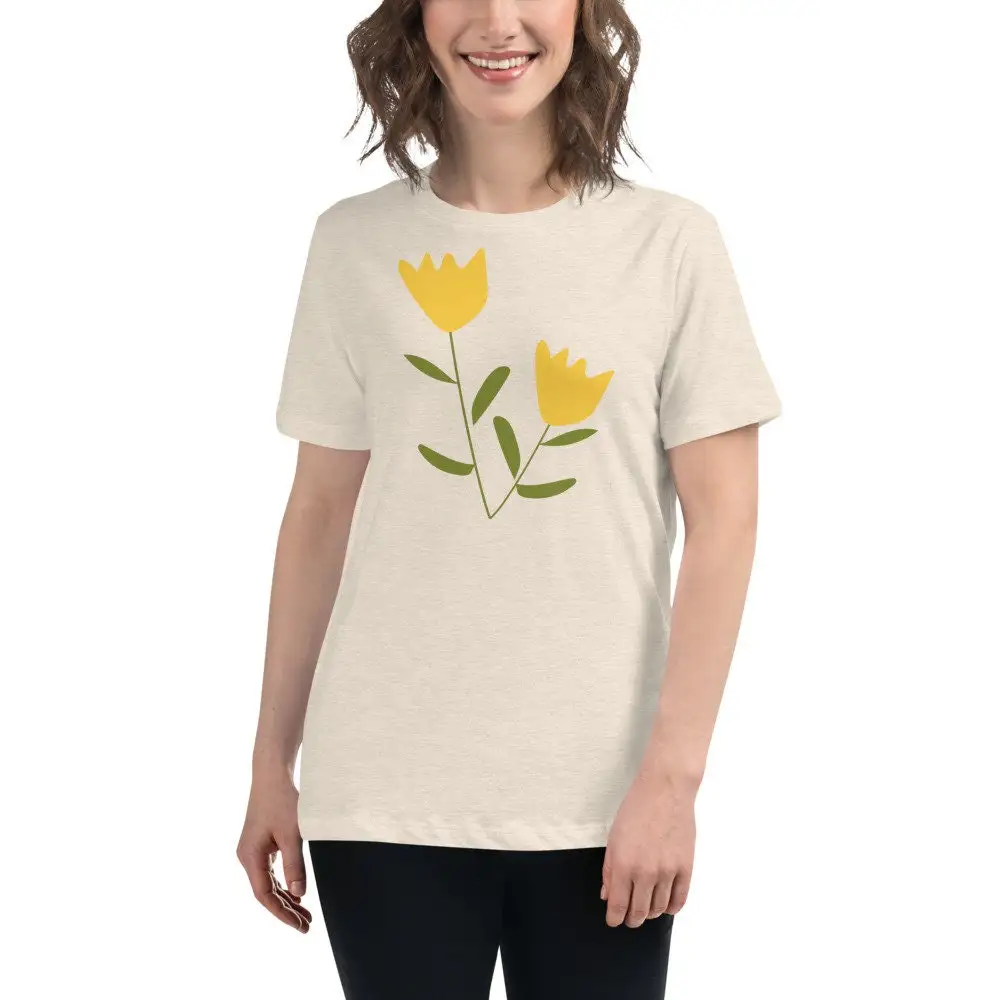 

Bloom in this Women s Relaxed T Shirt