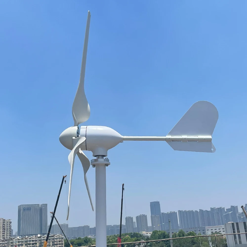 China Factory 8000W Wind Turbine Generator With Waterproof Wind Controller for Home Use Low Start-up Windmill Speed