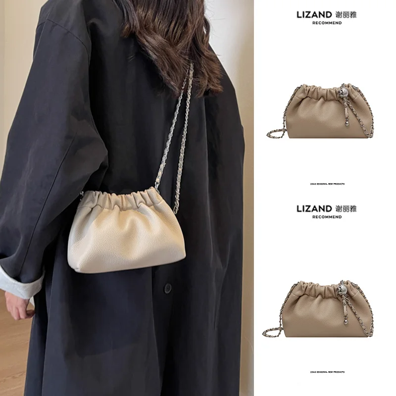 

Летняя женская сумка-ведро через плечо для телефона, из мягкой искусственной кожи, с завязками, повседневная, цветная