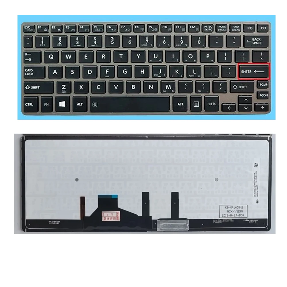 Imagem -04 - Xin-us-sp-fr-it-ru Layout Teclado Portátil Retroiluminado Toshiba Portege Z30-a Z30-b Z30-c Z30t-a Z30t-b Z30t-c Z30-a1310 B1320