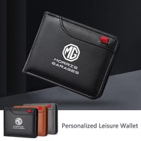 Car Driving Document ID Passport Card Men's Short Wallet For Morris Garages MG 6 3 5 7 TF ZR ZS HS GS GT Hector RX5 RX8 350 550