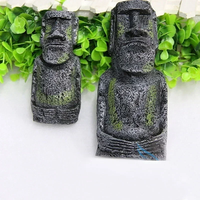 Creativity Roman Easter Island Fish Tank Decoration Furnishing Articles Accessories Aquarium Decor Home Decoration Accessories