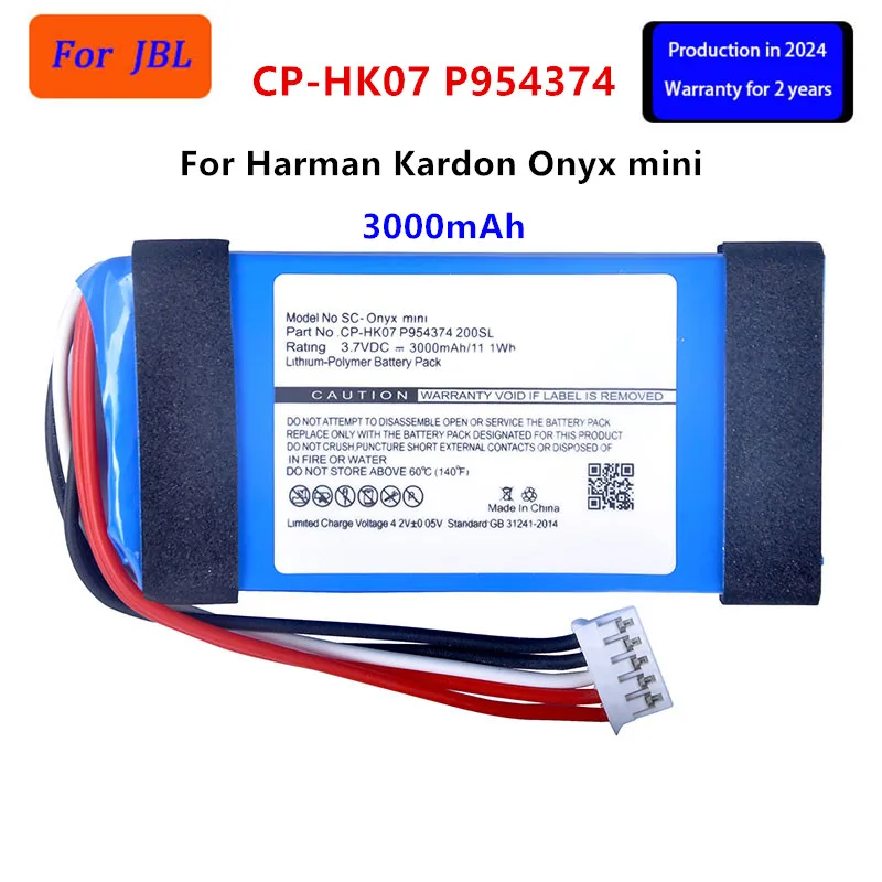 

Original CP-HK07 P954374 3000mAh Onyx mini Speaker Replacement Battery For Harman/Kardon Onyx mini Li-polymer Batteries