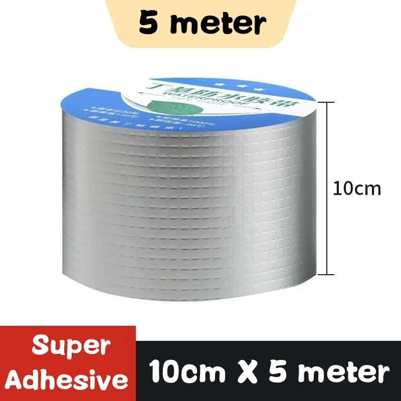 Super Waterdichte Tape Zelfklevende Butyl Afdichtingstape Dak Reparatie Verzegelde Lijm Kit Duct Fix Tape Tuinslang Stop Lekken