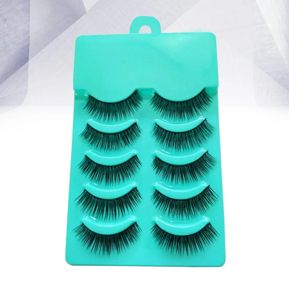 

Fiber Eyelashes Natural False Eyelashes Fashion Makeup Lashes Extension For Party Wedding Daily Use Long Fake Lashes
