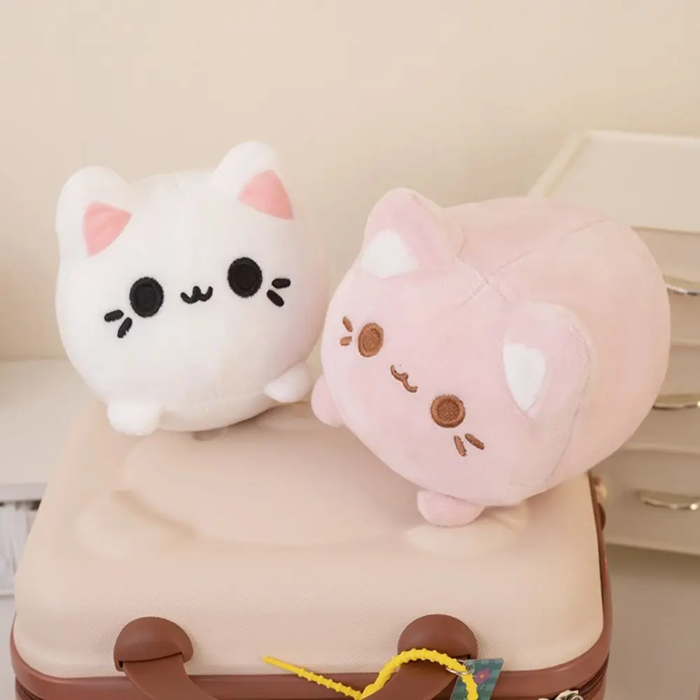 الحيوانات المحشوة القط الأسود محشوة لطيف بلوشي الوردي الخوخ هريرة ألعاب من القطيفة الكرتون 20 سنتيمتر القط دمى لينة لفتاة الأصدقاء