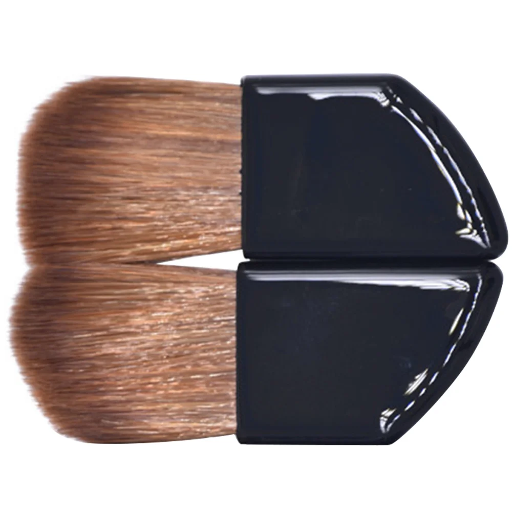 

2pcs Portable Foundation Mini Cheek Travel Makeup Blush Set For Women Small Powder Applicator Daily Use Mini Makeup