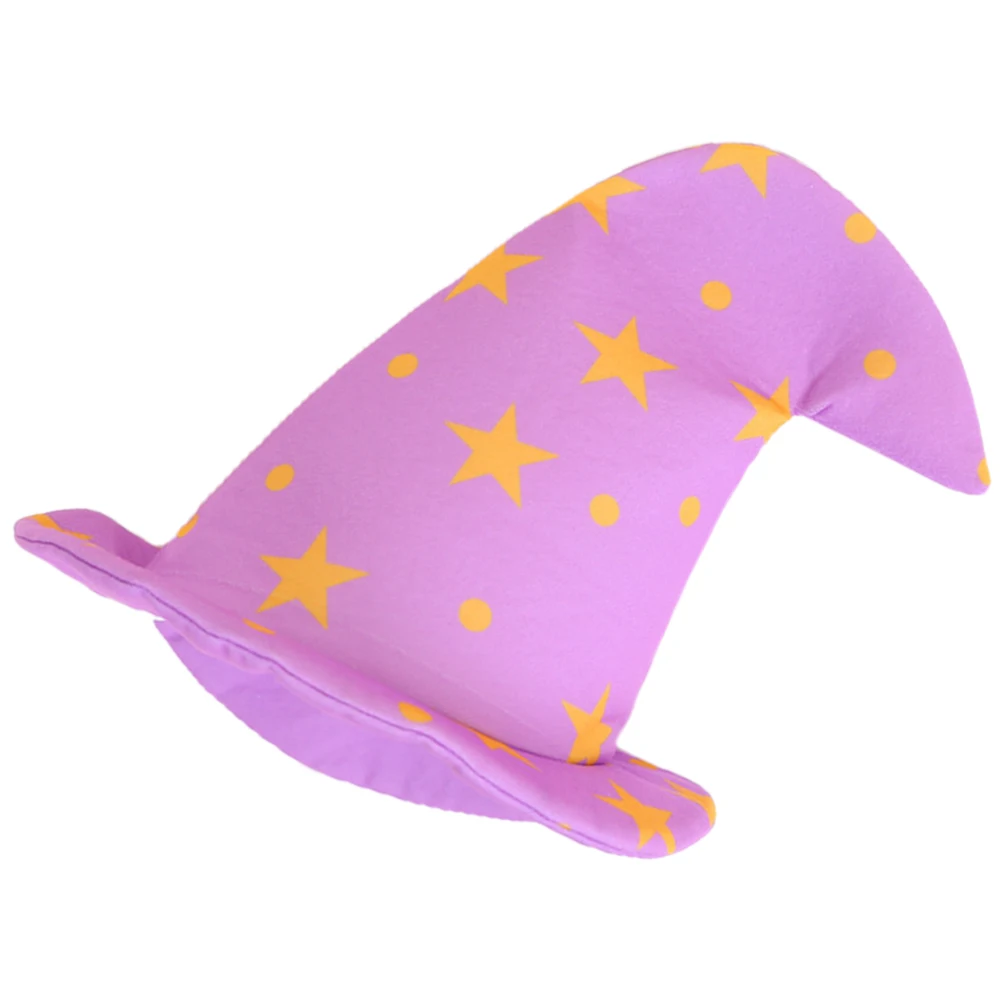 

Хэллоуин Ведьма Шляпа Легкий Фетр Материал Стильные Украшения Для Вечеринки Портативный Косплей Костюм Фестиваль Износостойкий Фиолетовый