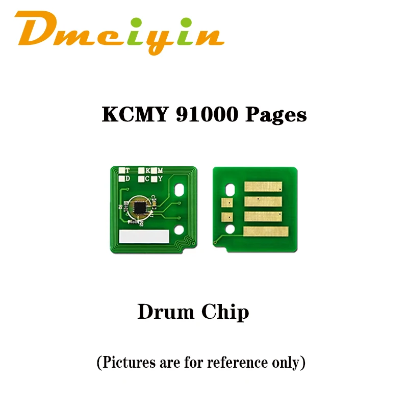 91k Pages Drum Chip and  KCMY Color Toner Chip for Xerox DocuCentre-III C2200/2201/2205/3300/3305/ApeosPort-III2200/3300