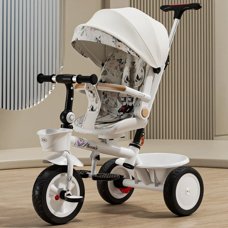 

New Children's Tricycle,can Sit or Lie Foldable Portable Stroller,1-6 Years Old Multifunctional Children's Bicycle Push Tricycle