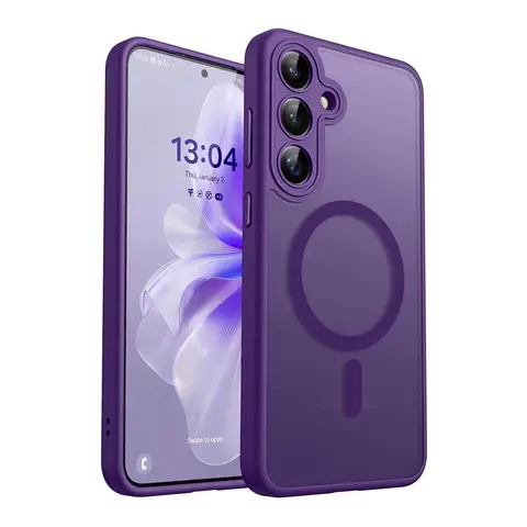Luxury Translucent Magnetic Case for Samsung Galaxy A27 A57 A37 A17 A07 A56 A16 A36 A26 A06 A55 A35 A25 A15 For Magsafe Cover