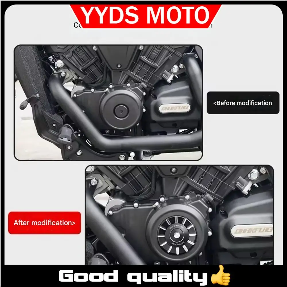 For Benda Dark Flag 500 Darkflag 500 V4 Black Flag 500 Aluminum Alloy Motor Magnetic Screw Cover Engine Side Cover Accessories