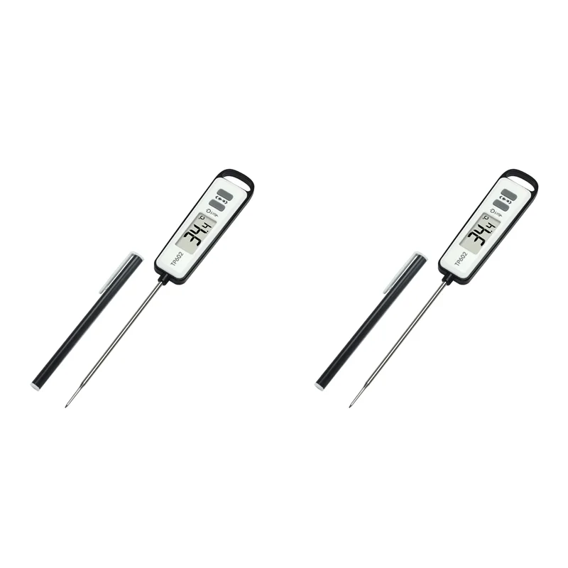 A96I-2X TP602 Meat Thermometer Kitchen Digital Cooking Food Water Milk Probe Electronic BBQ Temperature Detector Tool