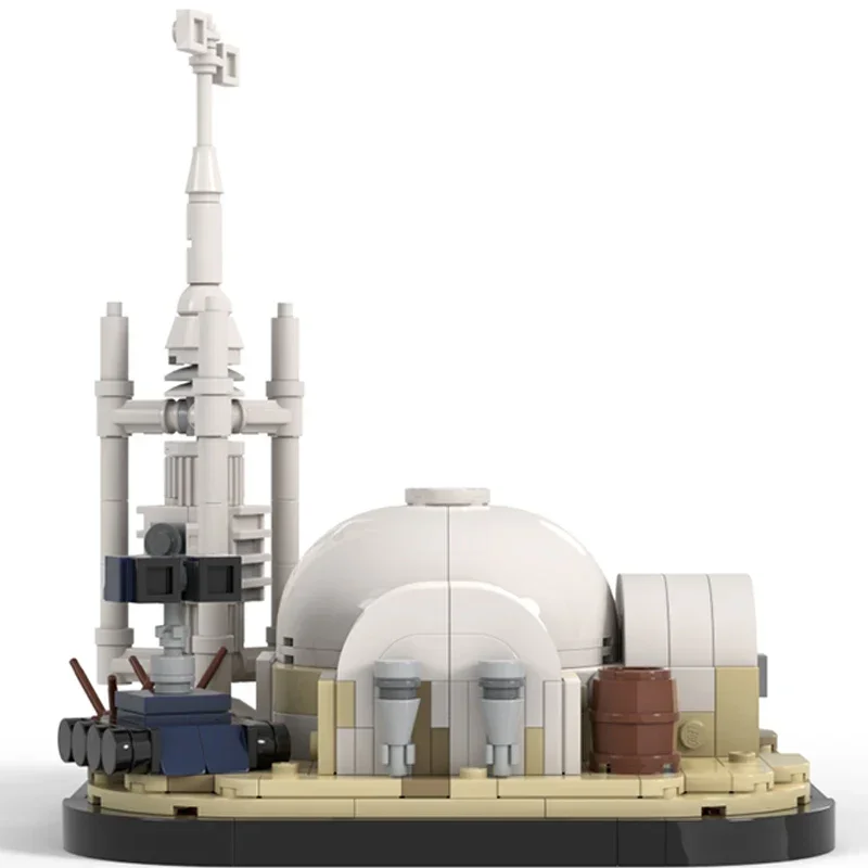 الكلاسيكية ستار الفيلم نموذج Moc قوالب بناء الصحراء المنزل Diorama التكنولوجيا وحدات كتل هدية عيد الميلاد لعبة لتقوم بها بنفسك مجموعات الجمعية