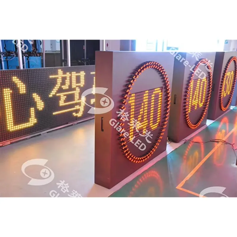 Radar-Based Variable Message Board LED Speed Limit Display Highway Traffic Sign