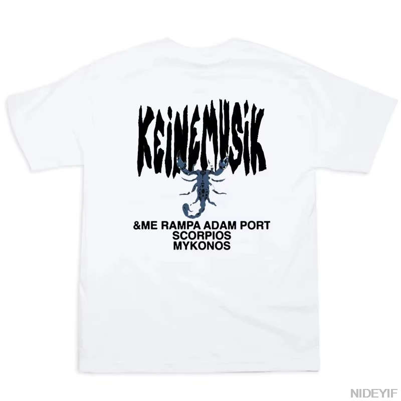 Summer Keinemusik X Pacha T Shirt Men Women Fashion Street Cotton Short Sleeve Tee Men Hip Hop Tops Clothes Sportwear P5