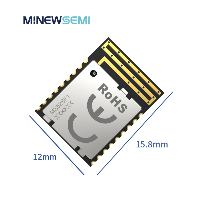 Módulo de antena PCB Bluetooth BLE 5,0 TLSR8208, bajo consumo, MS52SF11 para solución de hogar inteligente