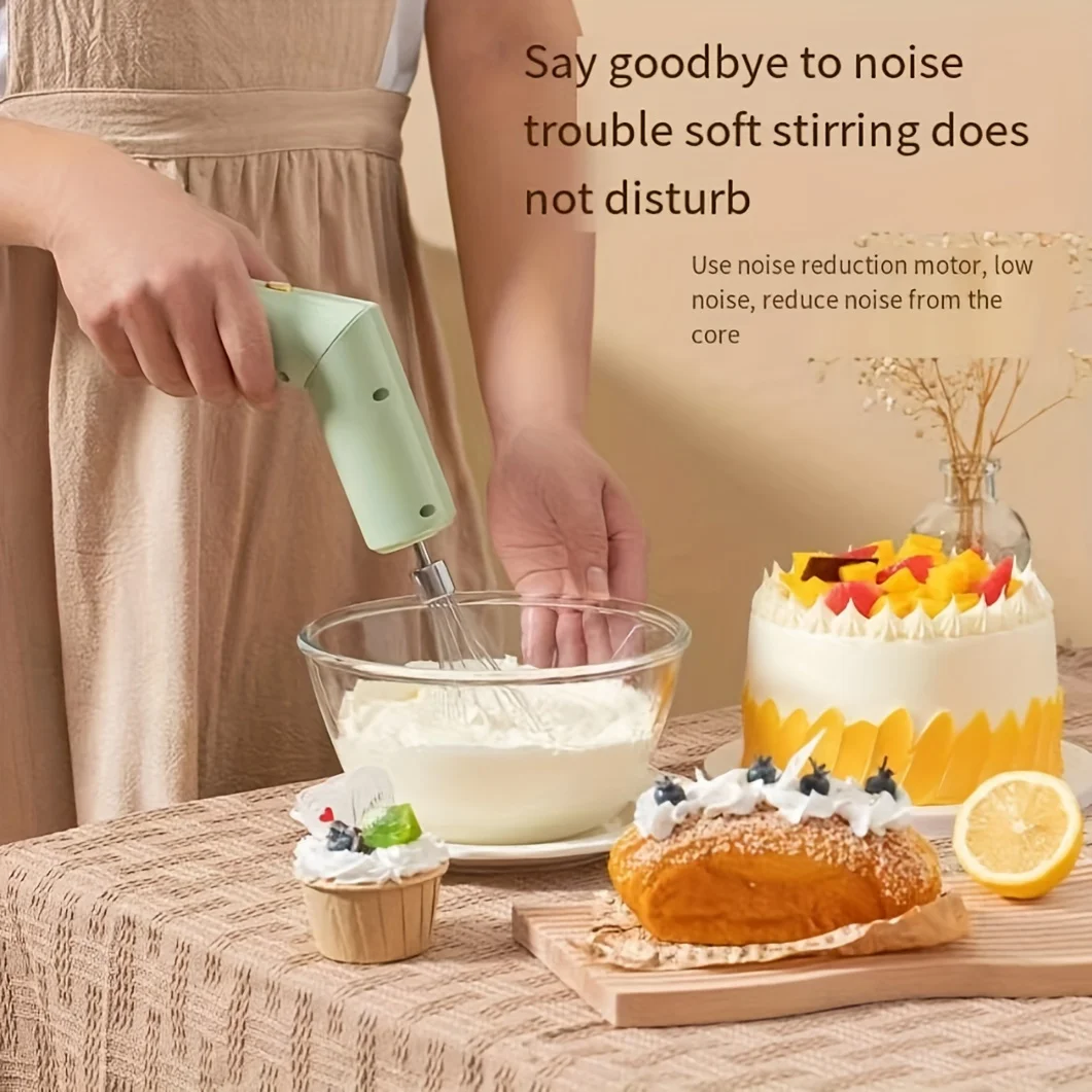 เครื่องตีไข่มือถือแบบเครื่องตีฟองนมไฟฟ้าดื่มกาแฟนมเครื่องผสมโฟมเครื่องทำกาแฟอุปกรณ์ทำอาหารในครัวเรือน