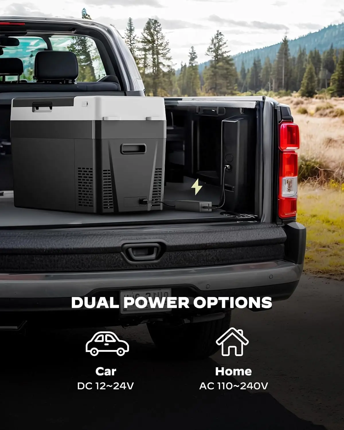 MSCAF02B-32 / Kulkas Mobil, 32QT, Hitam