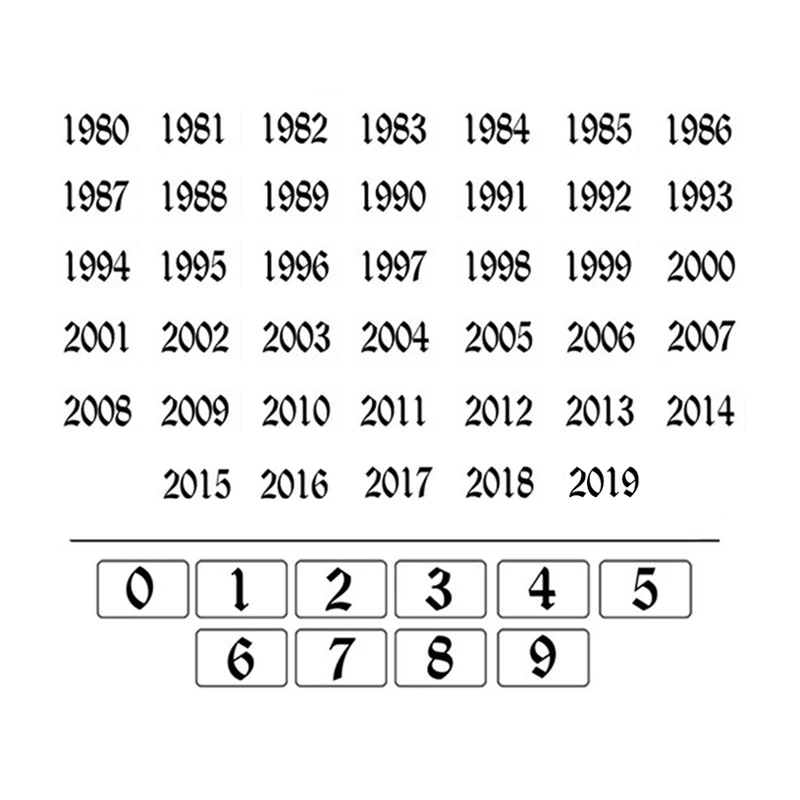 تاريخ خاص القديمة الإنجليزية عدد القلائد 1999 هدية عيد ميلاد سنة الولادة 1980-2019 المختنقون النساء الرجال مجوهرات مخصصة