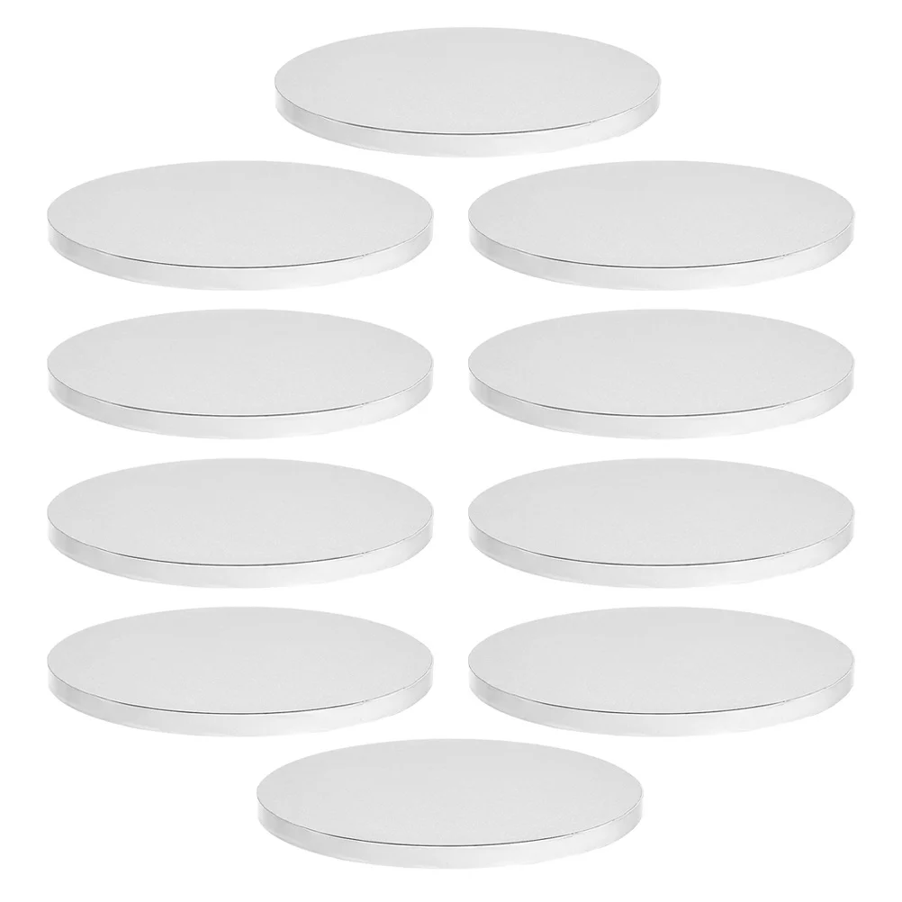 

10Pcs Cake Tray Round 5.89 Inch Corrugated Cardboard Base for Mousse Cakes Cupcakes Desserts Lightweight Sturdy Display Board