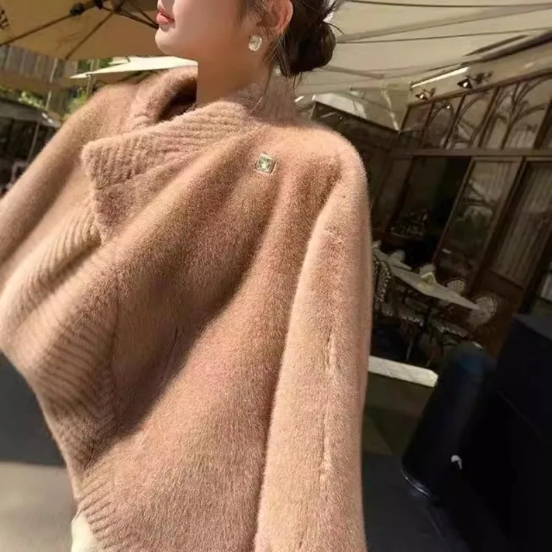 Luxury Brand Women Clothing Fur Autumn Winter Cold Resistance Warmth Faux Fur One-piece Coat Soft Environmentally Friendly Charm