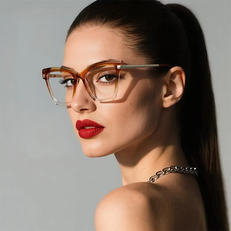 

Anti Blue Rays Cat Eye Myopia Prescription Glasses With Lenses TR90 Frame Miopia 0 -0.5 -0.75 To -6.0