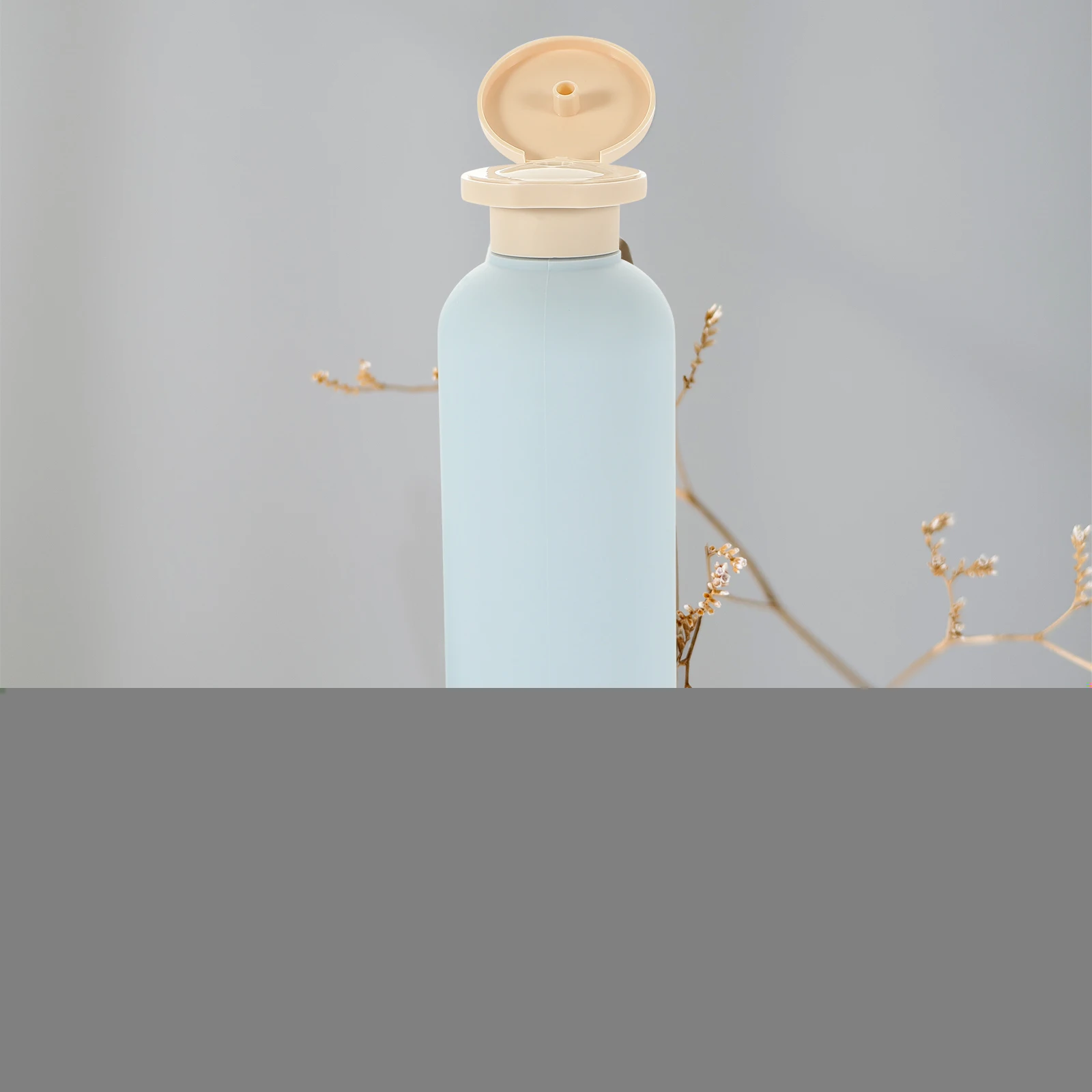 

4 Pcs 260ml Blue Lotion Bottle Reusable Shampoo Dispenser Bottles Plastic Travel Empty Refillable Flip Lids