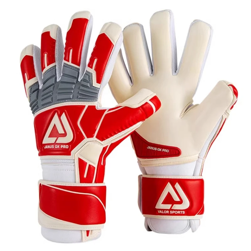 Professional Match Grade Goalie CONTACT Latex Without Protective Fingers Inseam Wear Resistant Adults Soccer Goalkeeper Gloves