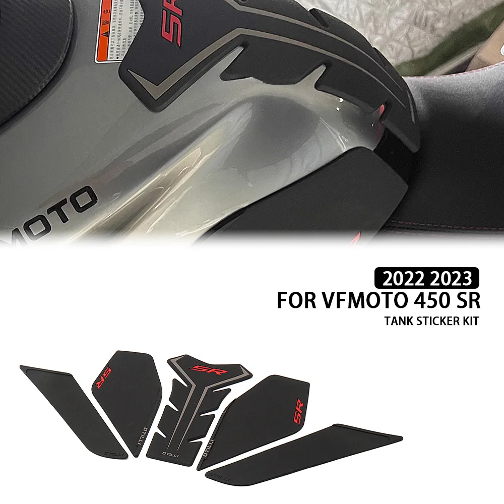 

Motorcycle Accessories Tank Sticker Decals Rubber Gas Fuel Oil Tank Pad Protector Cover For CFMOTO 450SR 450 SR 450sr 2022 2023