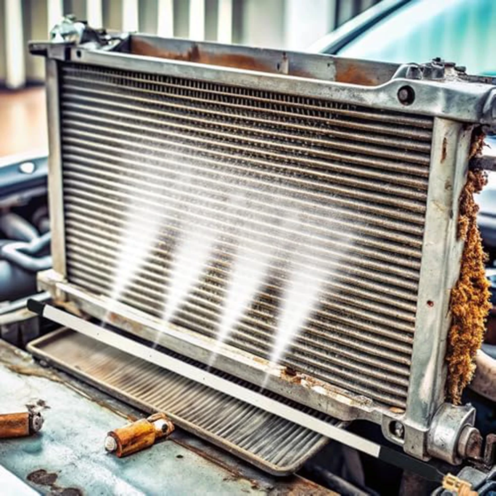 Portable Radiator Cleaning Tool 4500 PSI Radiator Flush Cleaner Tool 60CM Rinser Flexible Blower Precise Cleaning Car Accessorie