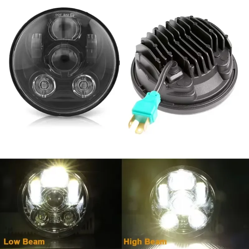 5-3/4 5.75 pollici LED faro moto per Harley Sportster Dyna Low Rider Street Bob lron 883 1200 Softail Wide Glide Triple