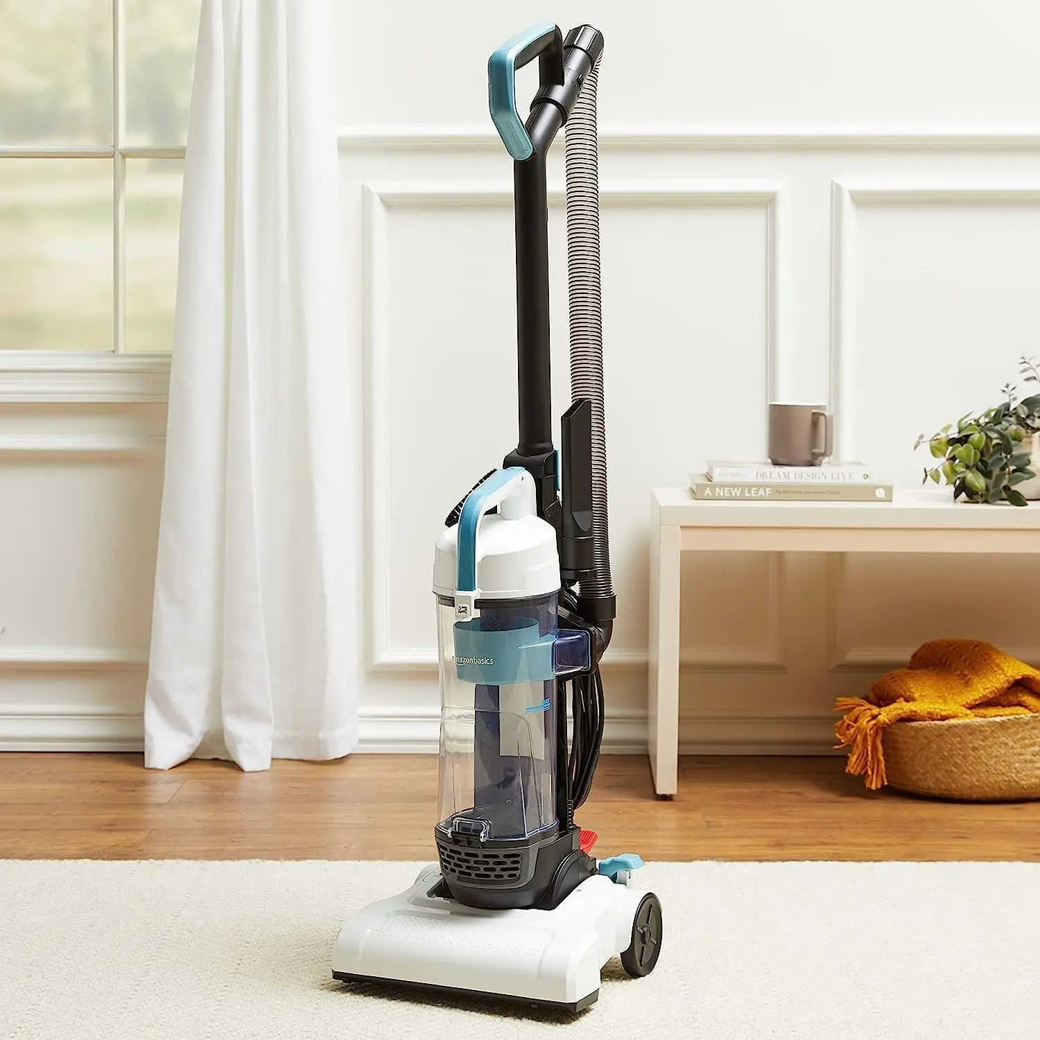 Upright Bagless Lightweight Vacuum Cleaner, Black and White