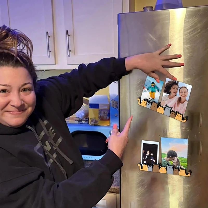 

Магниты с изображением кота, милые магнитные наклейки на холодильник, декор для дома, домашний декор для фотонотаток, прибор для почтового ящика, заметки, шкафчик для посудомоечной машины