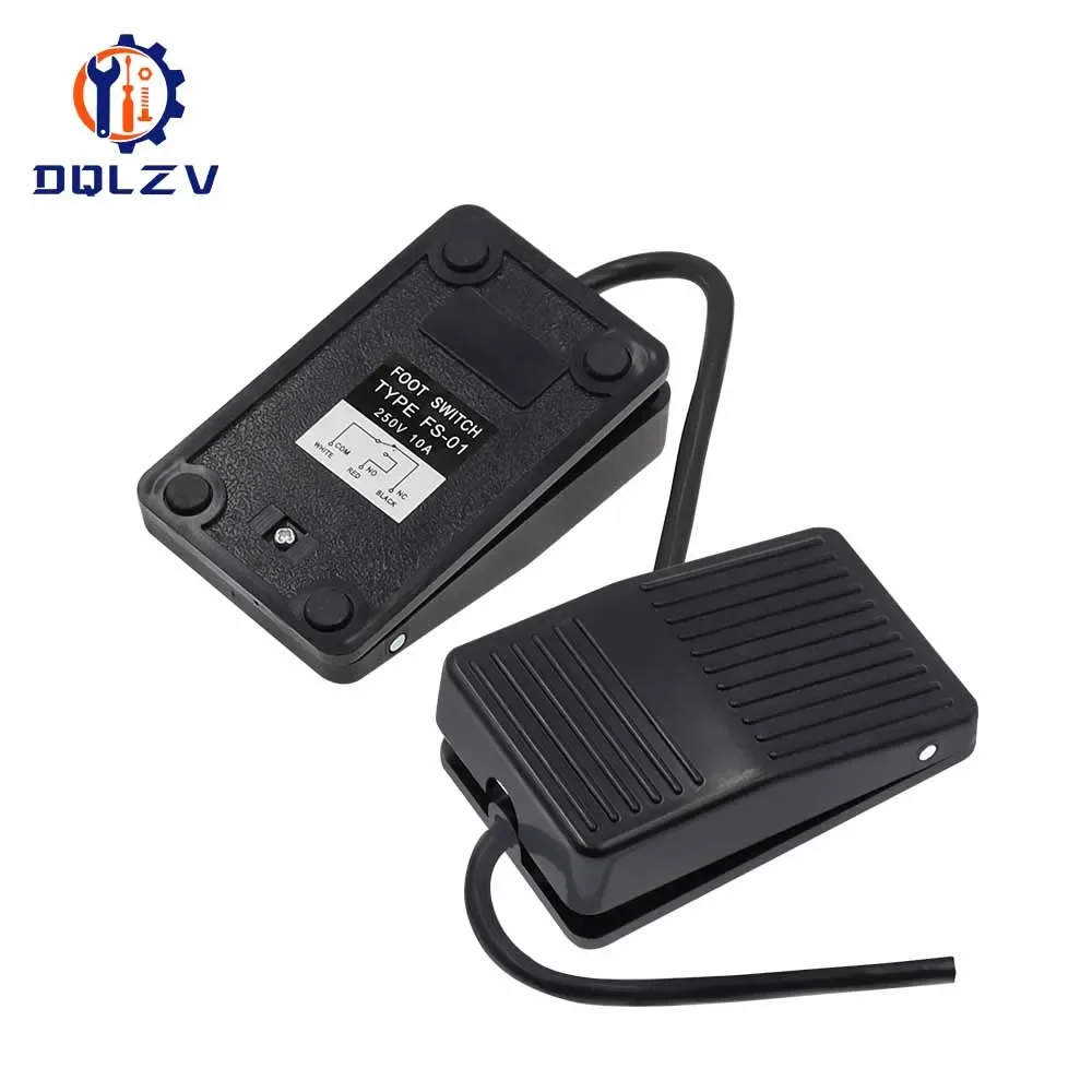 Momentary Foot Controller Pedal Switch Electric Power Footl Switch AC 250V 10A 1 NO 1 NC SPDT