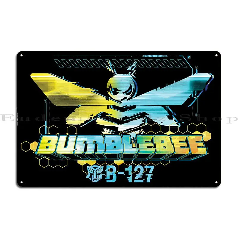 Bumblebee B-127 Metal Sign Plaques Pub Wall Decor Party Club Designing Cinema Tin Sign Poster