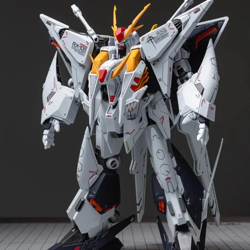 

JUJIANG HG RX-105 XI 1/144 Scale Assembly Model Kit Action Figure Robot Toy for Hobbyists And Kids Plastic Model Collection Gift