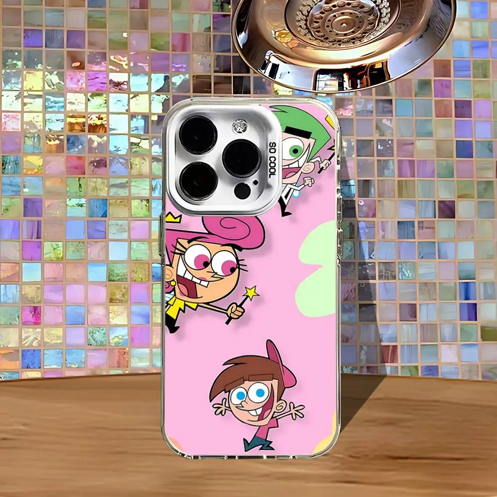 C-Cosmo and W-Wanda Phone Case For iPhone 16,15,14,13,12,11,Pro,XS,Max,Plus,Mini,SE4,E White Matte Shockproof Cover - Image 5