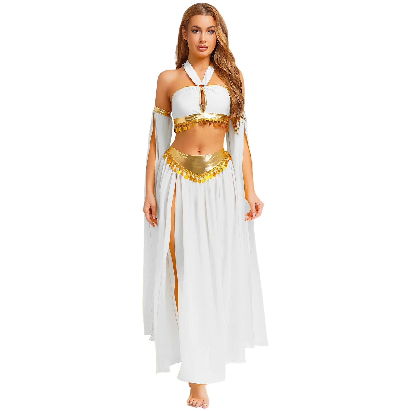 Women Bellydance Oriental Dance Costume Outfits Belly Ethnic Arabic Princess Cosplay Outfits Indian Dance Performance Clothes