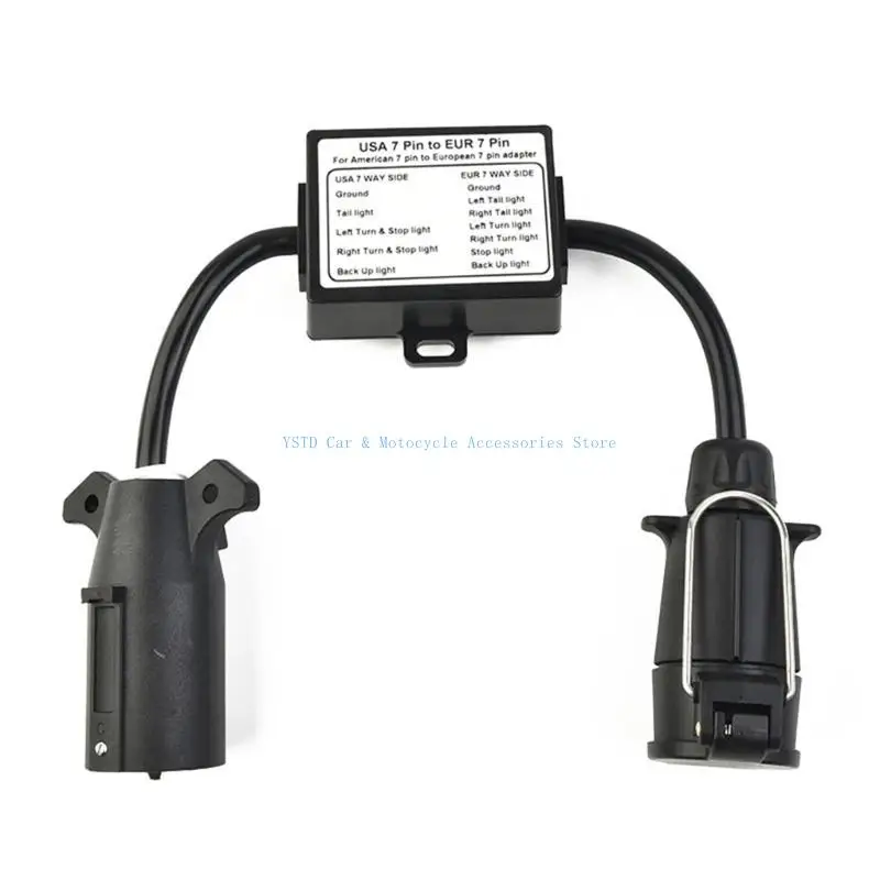 

L5BC 7PIN Blade Blade Blade To EU 7PIN Connector Light To Eu Trailer Light Converter