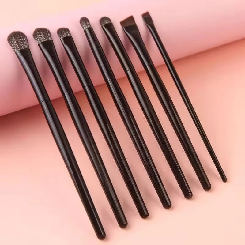 2/6PCS 전문 눈 메이크업 브러쉬 세트 소프트 컨투어링 아이 라이너 눈썹 아이 섀도우 브러쉬 여성 얼굴 미용 화장품 도구