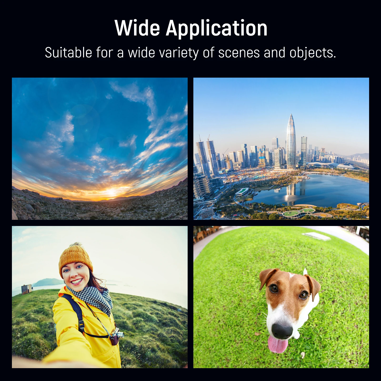 Lensa Ponsel NEEWER HD 8mm Fisheye untuk Pelat Belakang Ulir 17mm 220 °   Sudut Lebar Kompatibel dengan SmallRig untuk iPhone Samsung