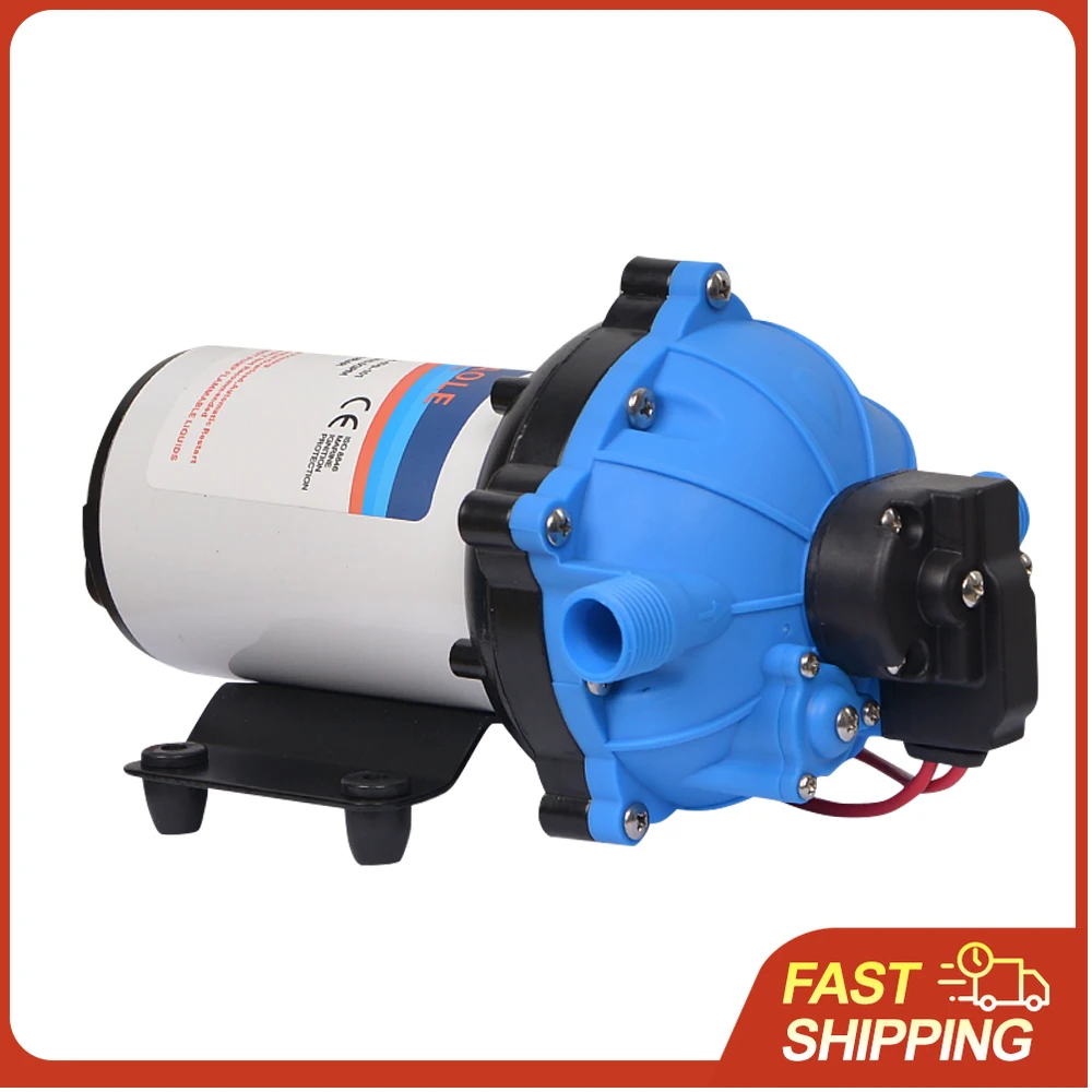 

Насос диафрагменный 24В, 5-камерный, самовсасывающий, 5.5GPM, 70PSI, для перекачки воды, с фильтром и фитингами для шлангов