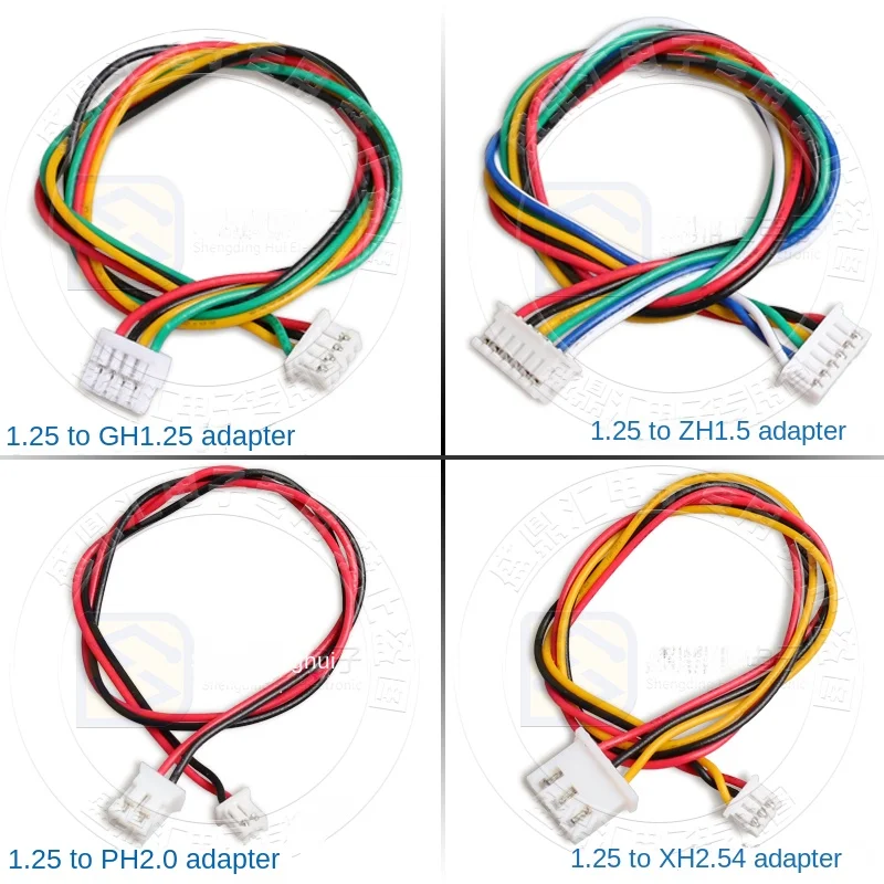 5Pcs Sh1.0 to 1.25 to Gh1.25 to Zh1.5 to Ph2.0 to Xh2.54 Adapter Cable Conversion Wire Terminal Wire Connecting line cable 2-6P