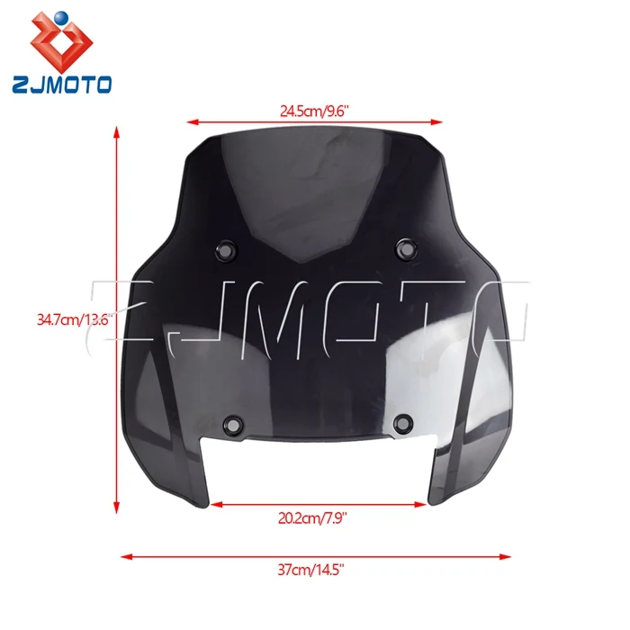 Motorcycle Windshield for Pan America 1250 S 2021 2022 Smoke Transparent Windscreen Baffle Air Wind Deflectors Protector Fairing