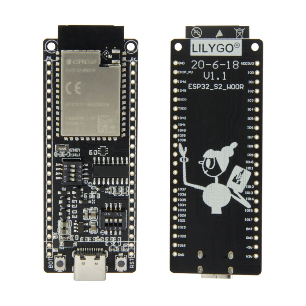 TTGO ESP32-S2 V1.1 ESP32-S2-WOOR 와이파이 블루투스 무선 모듈, C타입 커넥터 개발 보드, ESP32